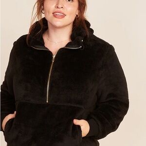 Old Navy Cozy Faux-Fur Sherpa 1/2-Zip Hoodie
